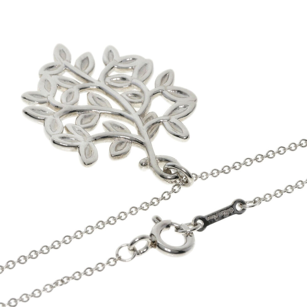 Tiffany Olive Leaf Necklace Silver